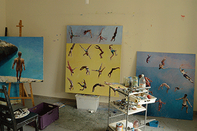Diver paintings Studio